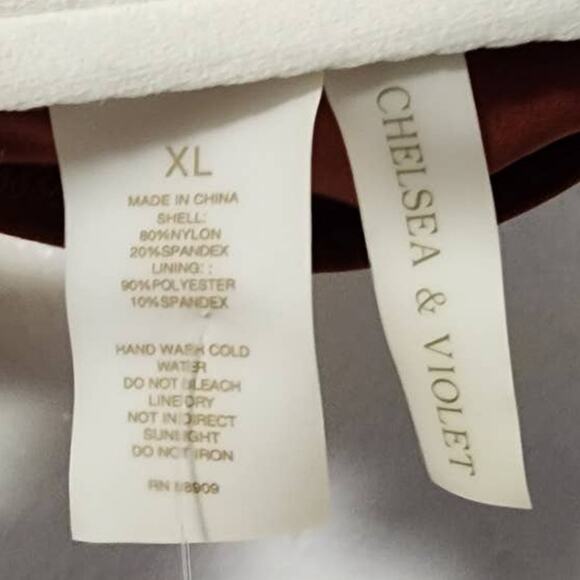 Chelsea and Violet Underwire Bralette Swim Bikini Top XL NEW - Picture 7 of 9